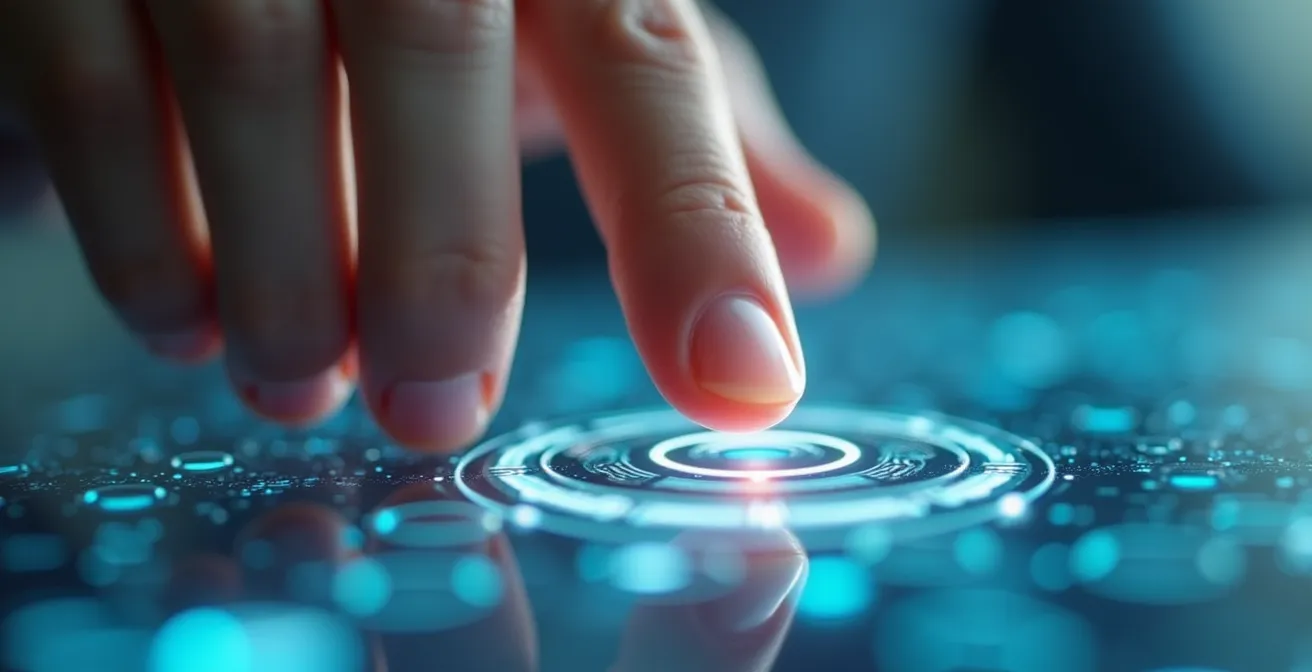 AI-hologram en menselijke klantenservice medewerker werken samen aan klantoplossing