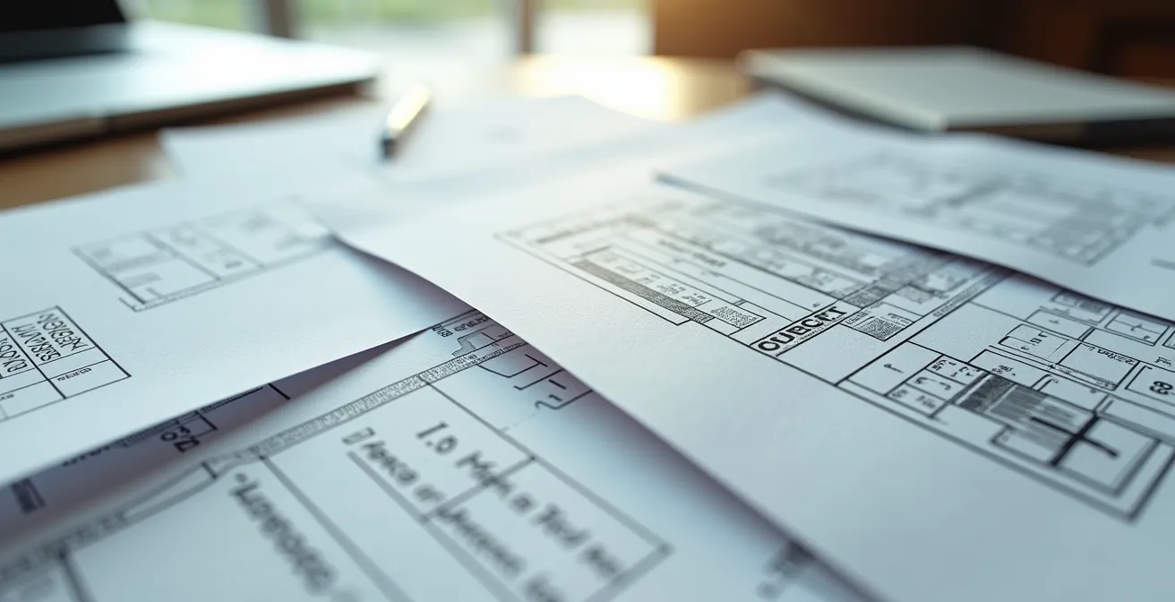 Architecturale tekening en bouwvergunningen voor logistiek centrum België