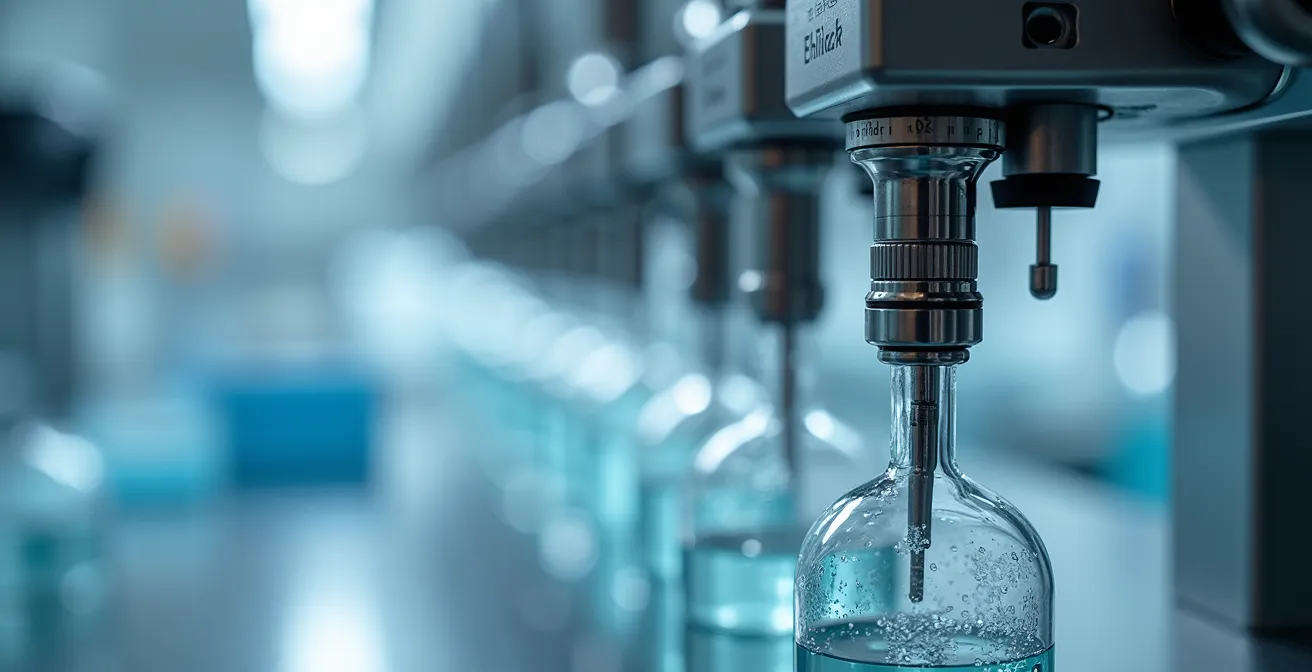 Macro-opname van state-of-the-art laboratoriumapparatuur in een Belgische bio-incubator