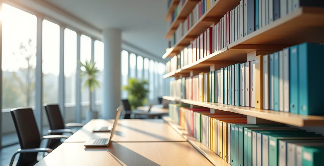 Overzicht van georganiseerde digitale mappen structuur voor R&D fiscale documentatie op computerscherm