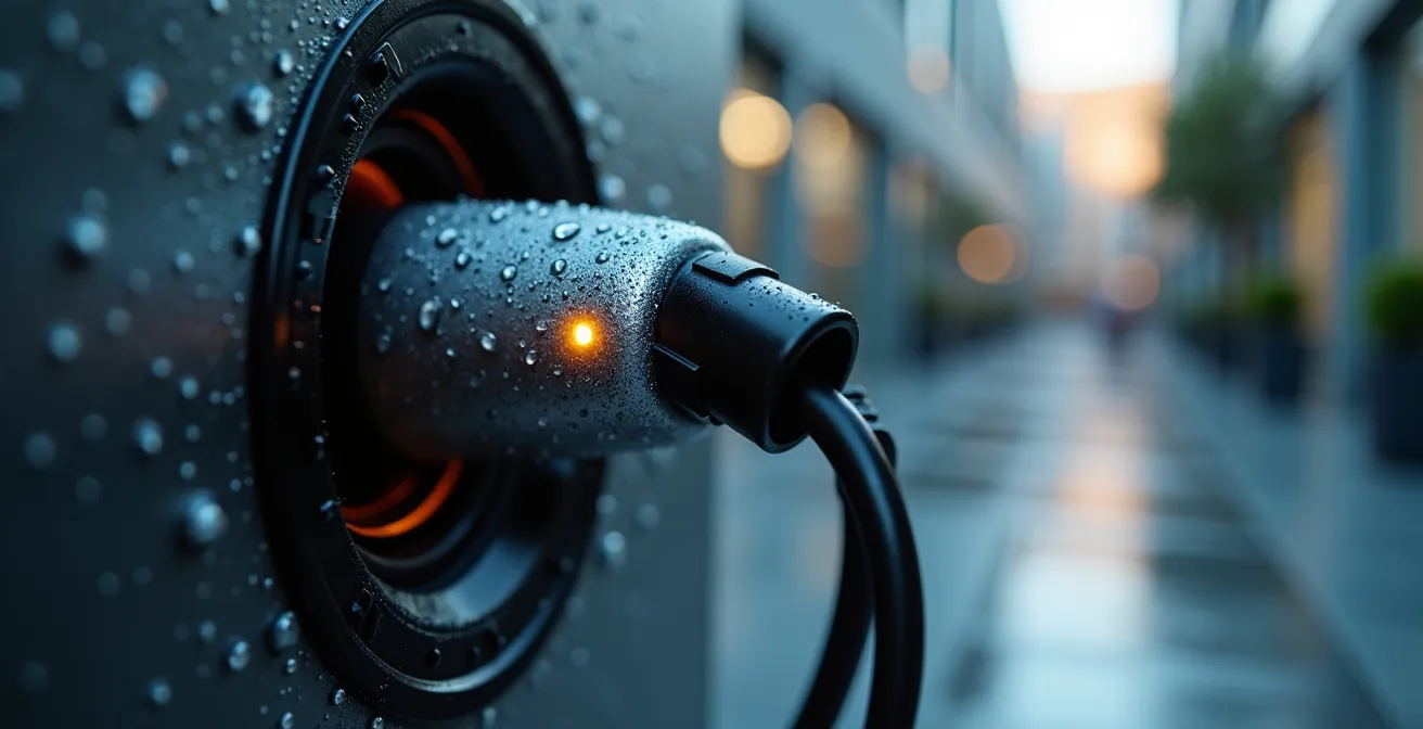 Elektrische deelfietsen en laadstations in Brusselse bedrijvenzone