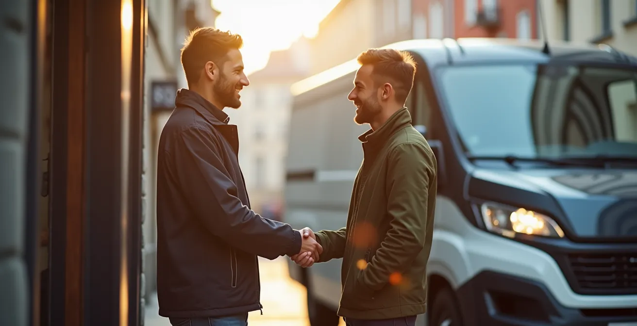 Elektrische distributietruck in Antwerpse binnenstad zonder emissies