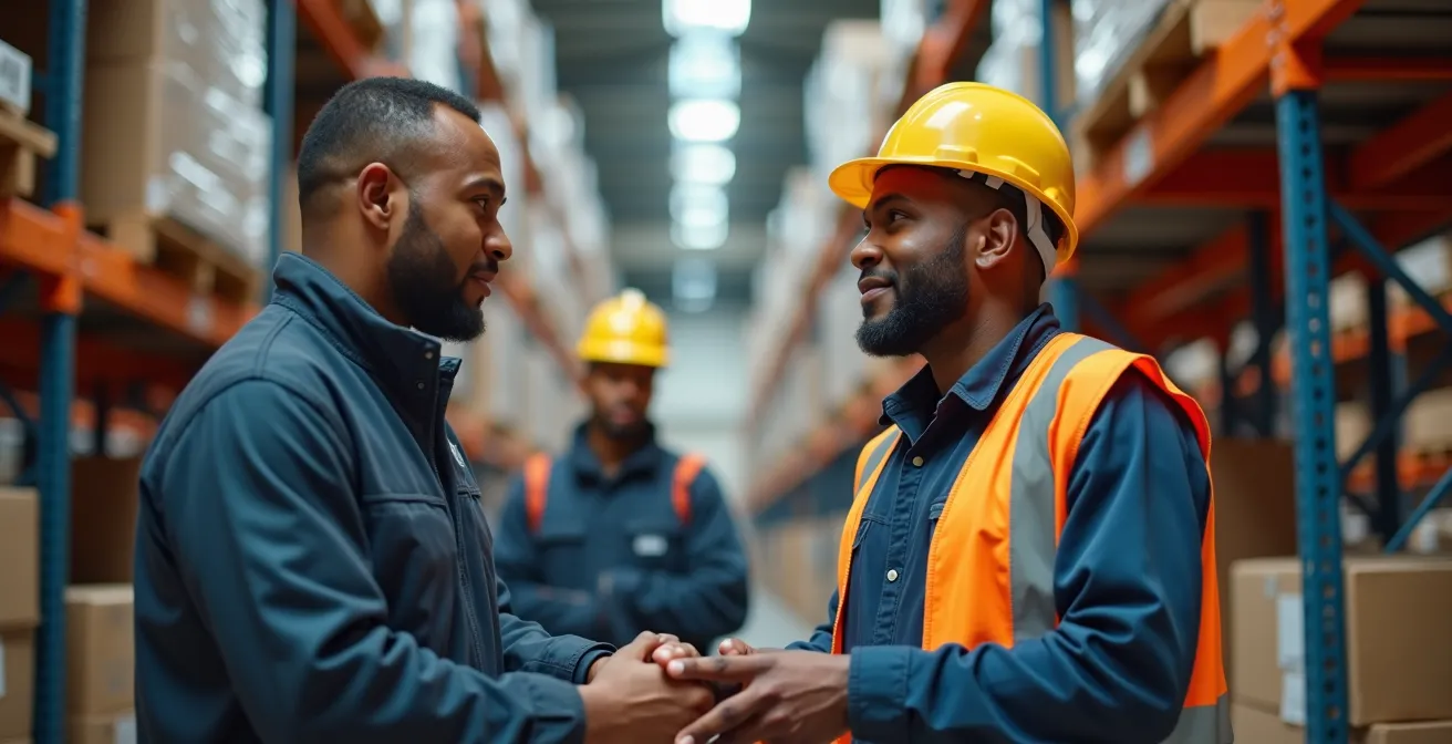 Magazijnmedewerkers uit verschillende grensregio's werken samen in Belgisch distributiecentrum