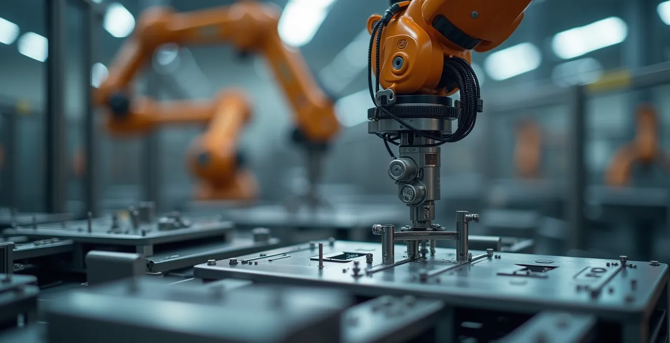 Robotcel in KMO-productiehal verwerkt kleine series metaalonderdelen